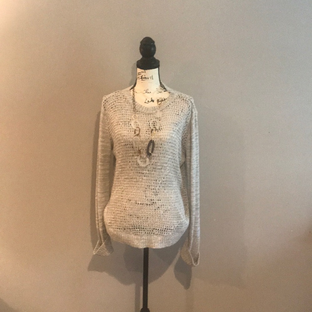 🌷Miami open knit sweater M
